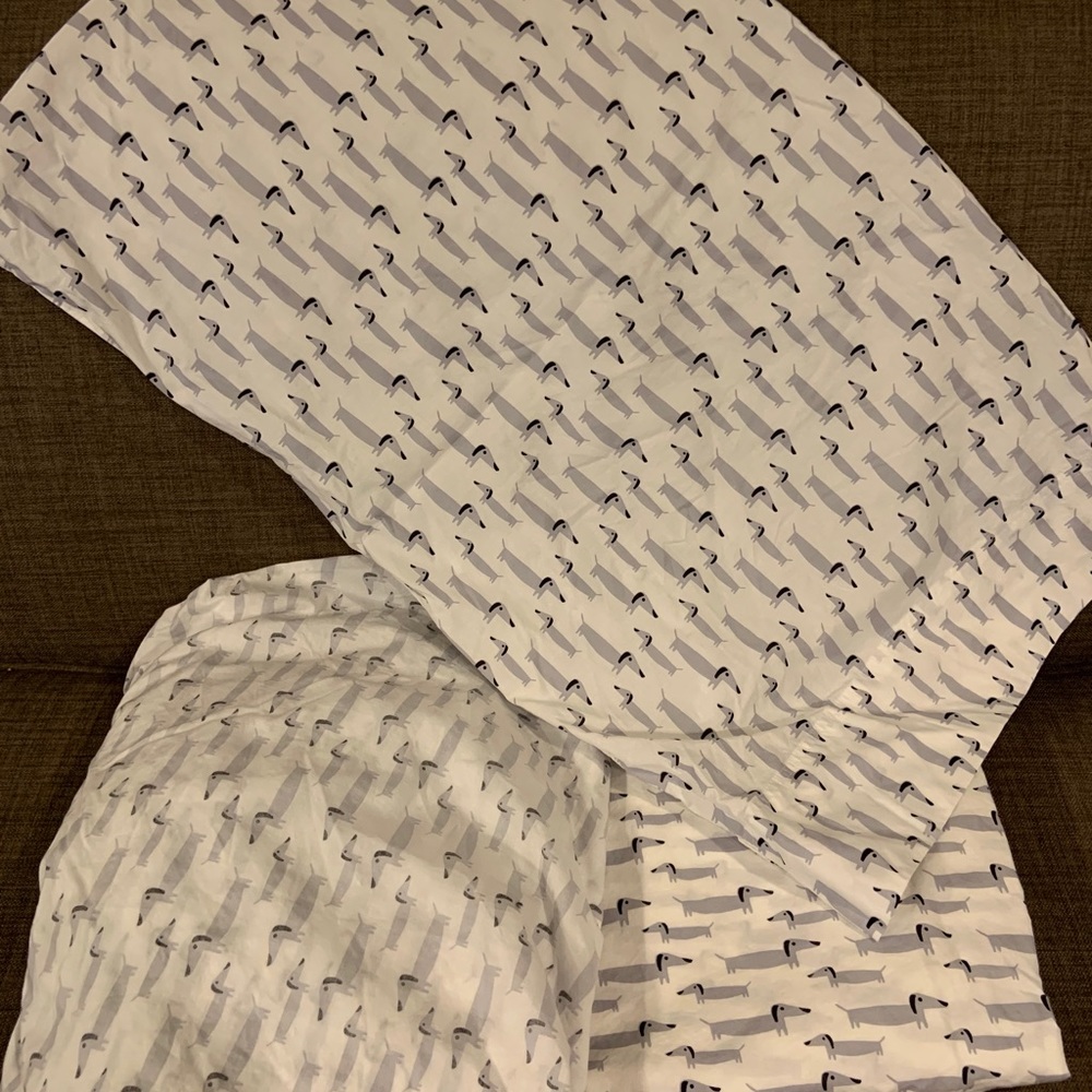 Twin size Weiner Dog Sheet Set